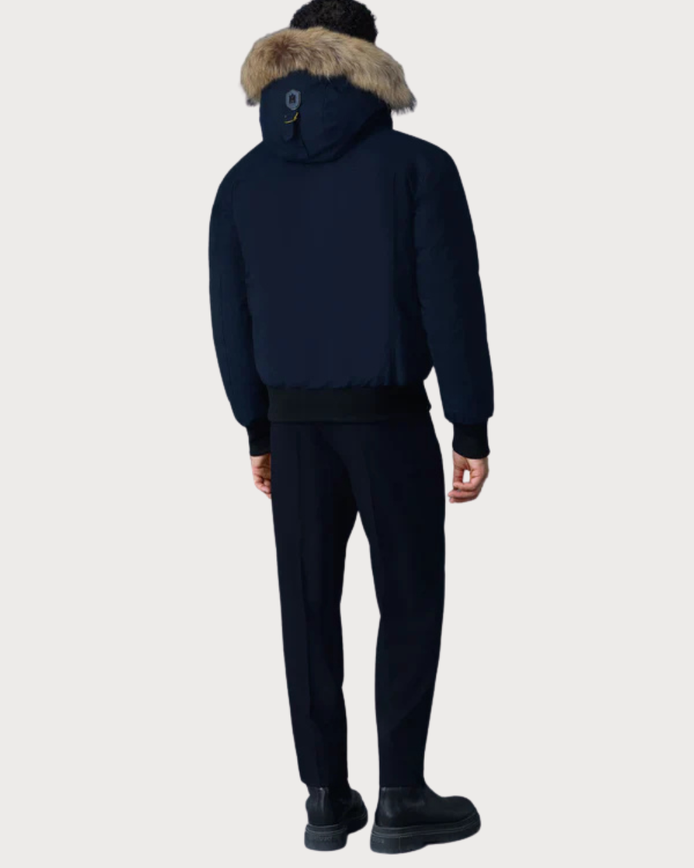 Mens Mackage Dixon-F 2-In-1 Nordic Bomber Jacket - Navy