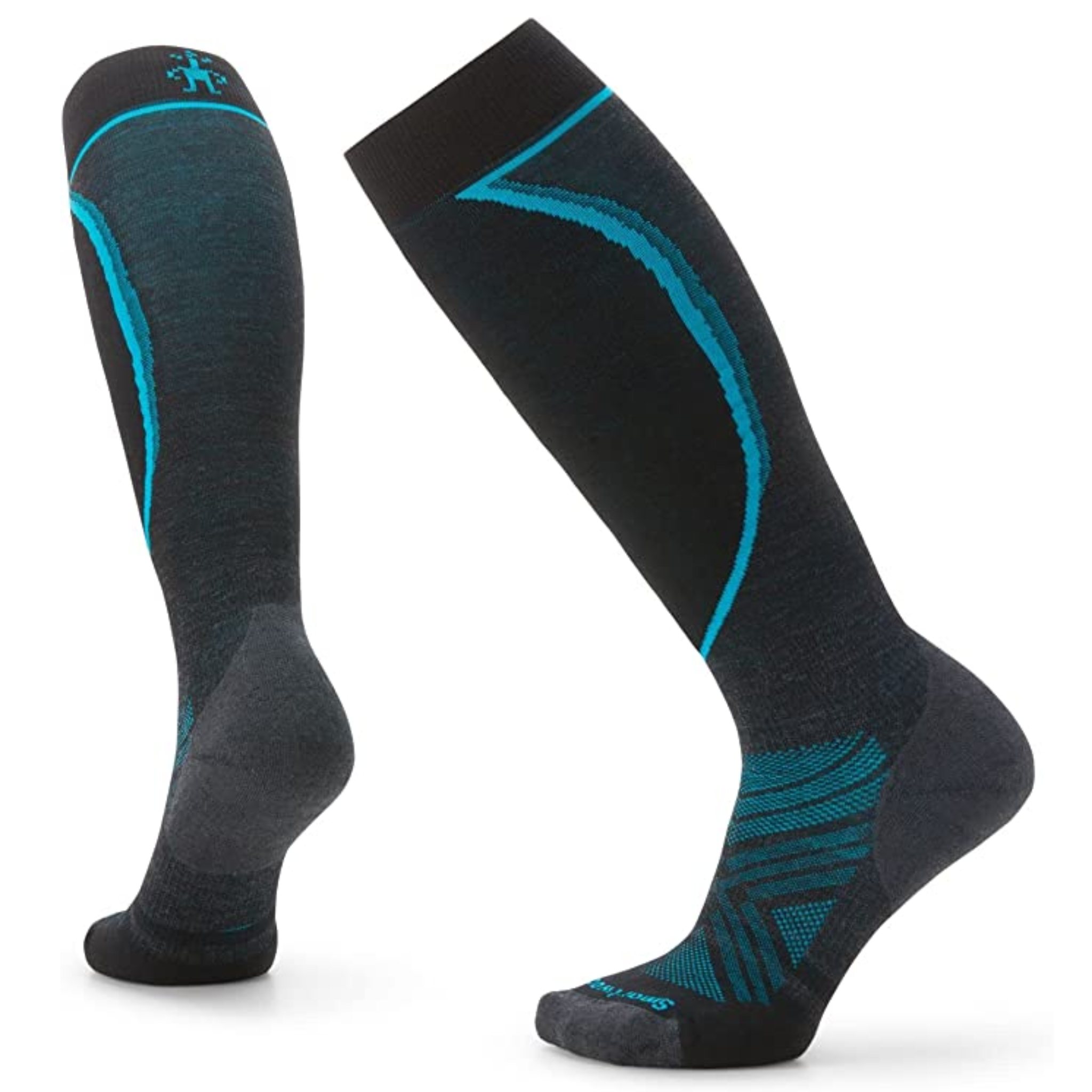 Womens Smartwool Ski Targeted Cushion Socks - Charcoal