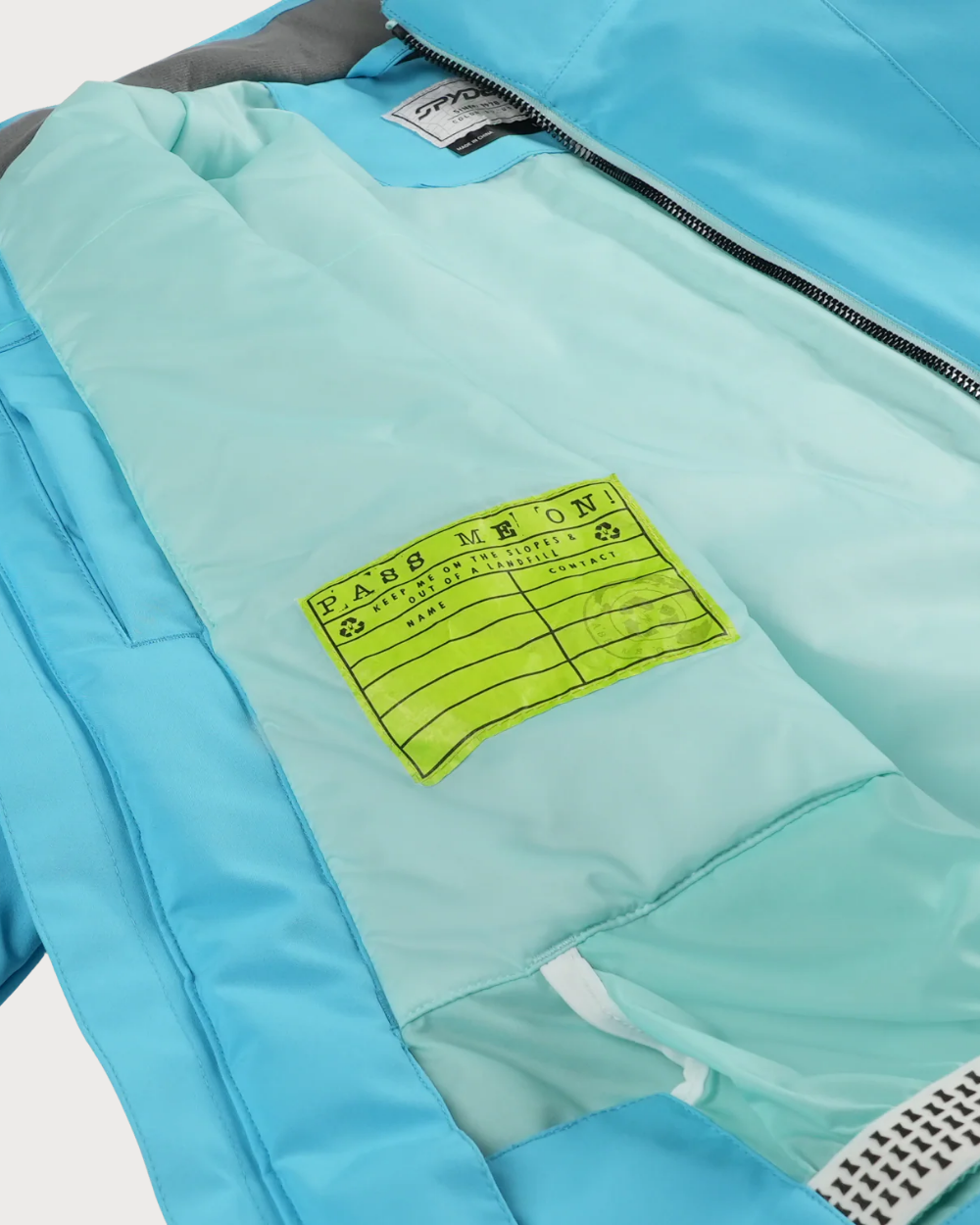 Girls Spyder Lola Jacket - Cyan Blue