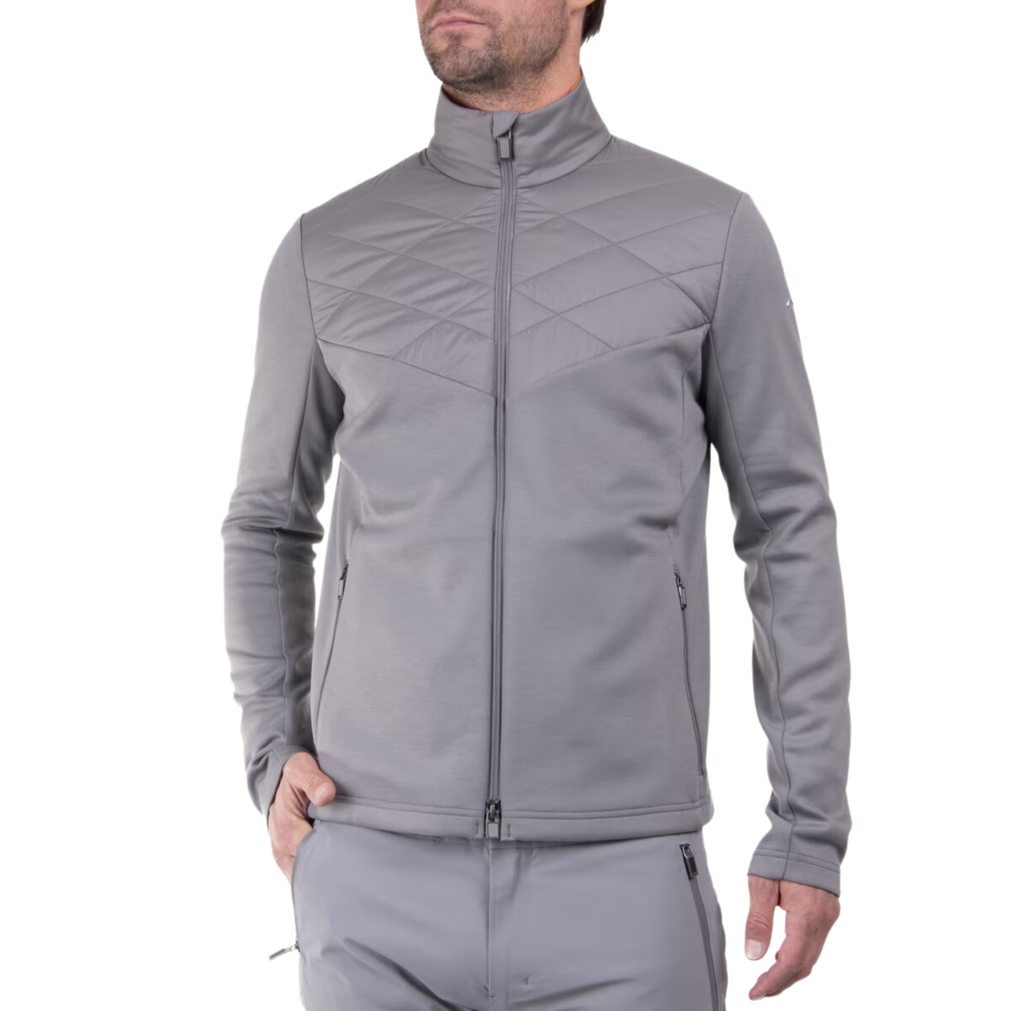 Mens Kjus Formula Midlayer Jacket -  Pewter