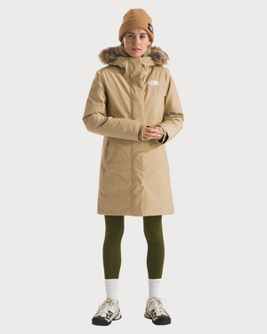 Womens The North Face Arctic Parka Jacket - Khaki Stone