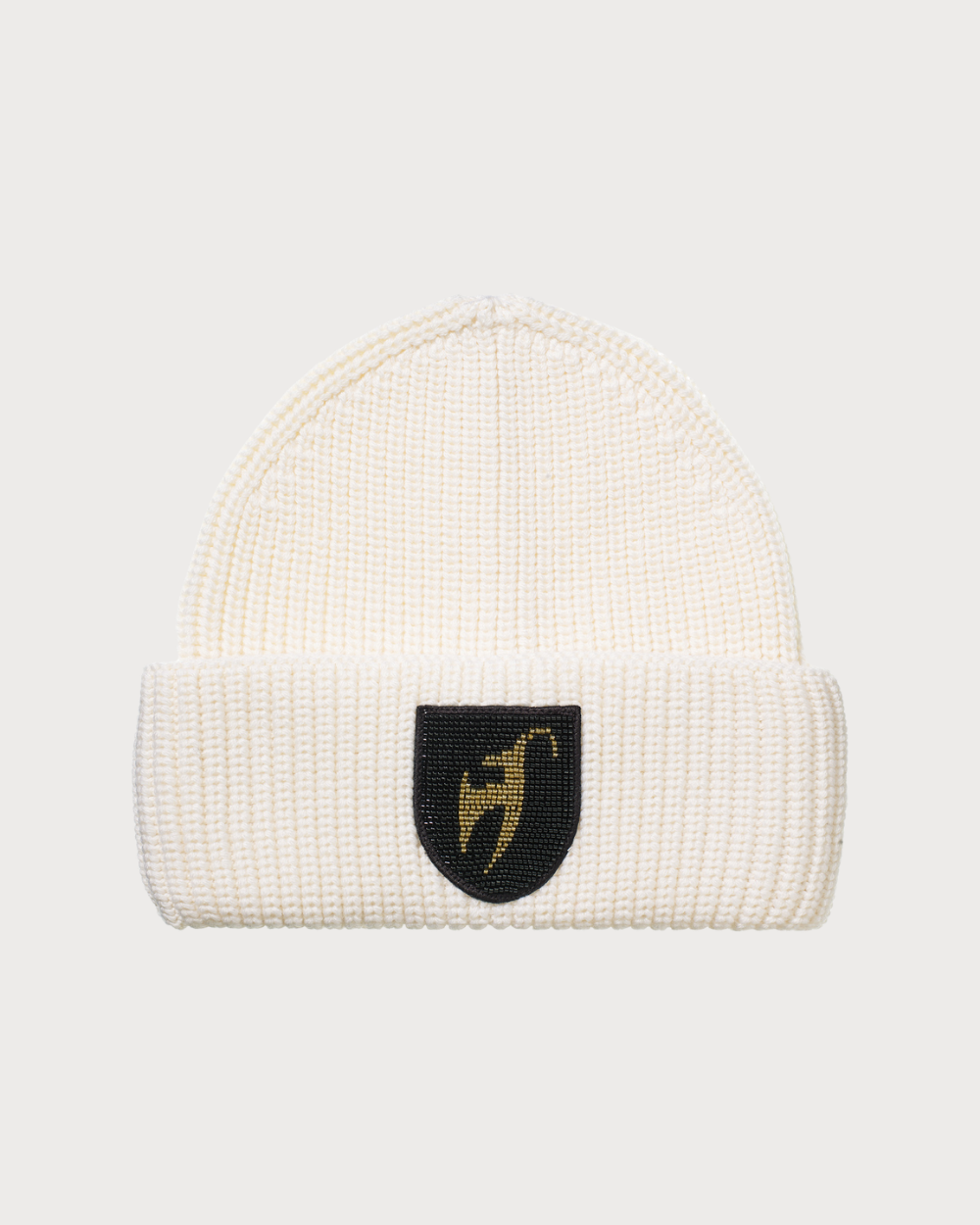 Toni Sailer Gwendolin Gold Pearl Beanie - Bright White