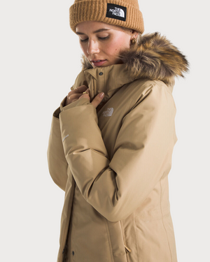 Womens The North Face Arctic Parka Jacket - Khaki Stone
