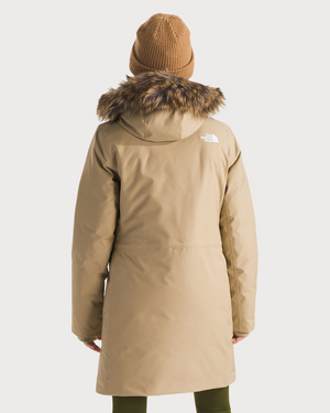 Womens The North Face Arctic Parka Jacket - Khaki Stone