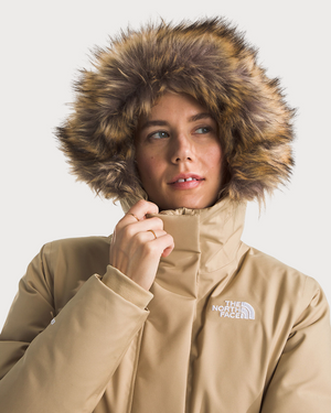 Womens The North Face Arctic Parka Jacket - Khaki Stone