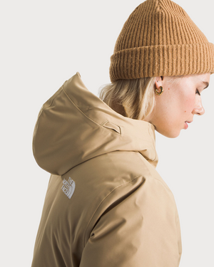 Womens The North Face Arctic Parka Jacket - Khaki Stone