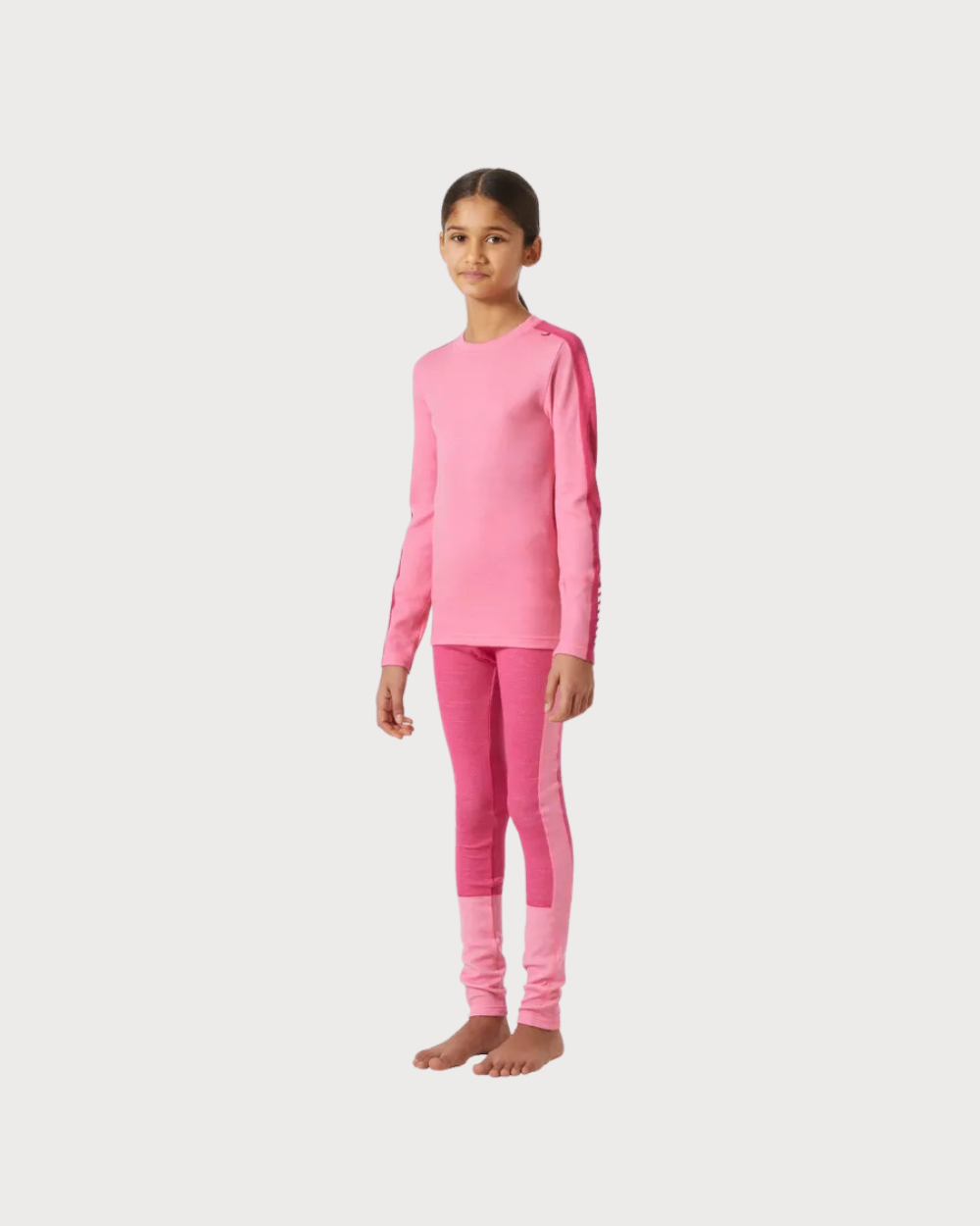 Kids Helly Hansen JR Lifa Merino Midweight Set - Sugar Pink