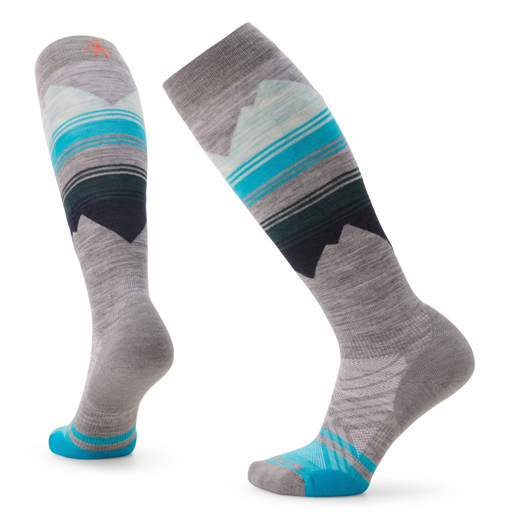 Womens Smartwool Ski Targeted Cushion Socks - Light Grey