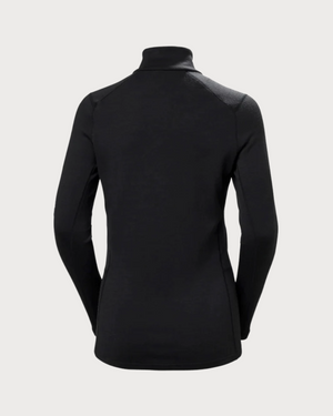 Womens Helly Hansen LIFA Merino Midweight 1/2 Zip - Black