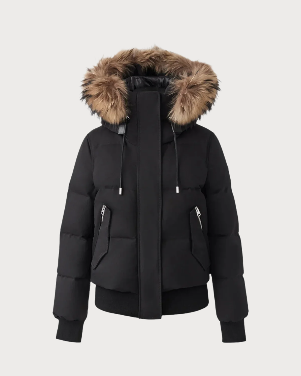 Womens Mackage Nefi-FZ Down Jacket - Black