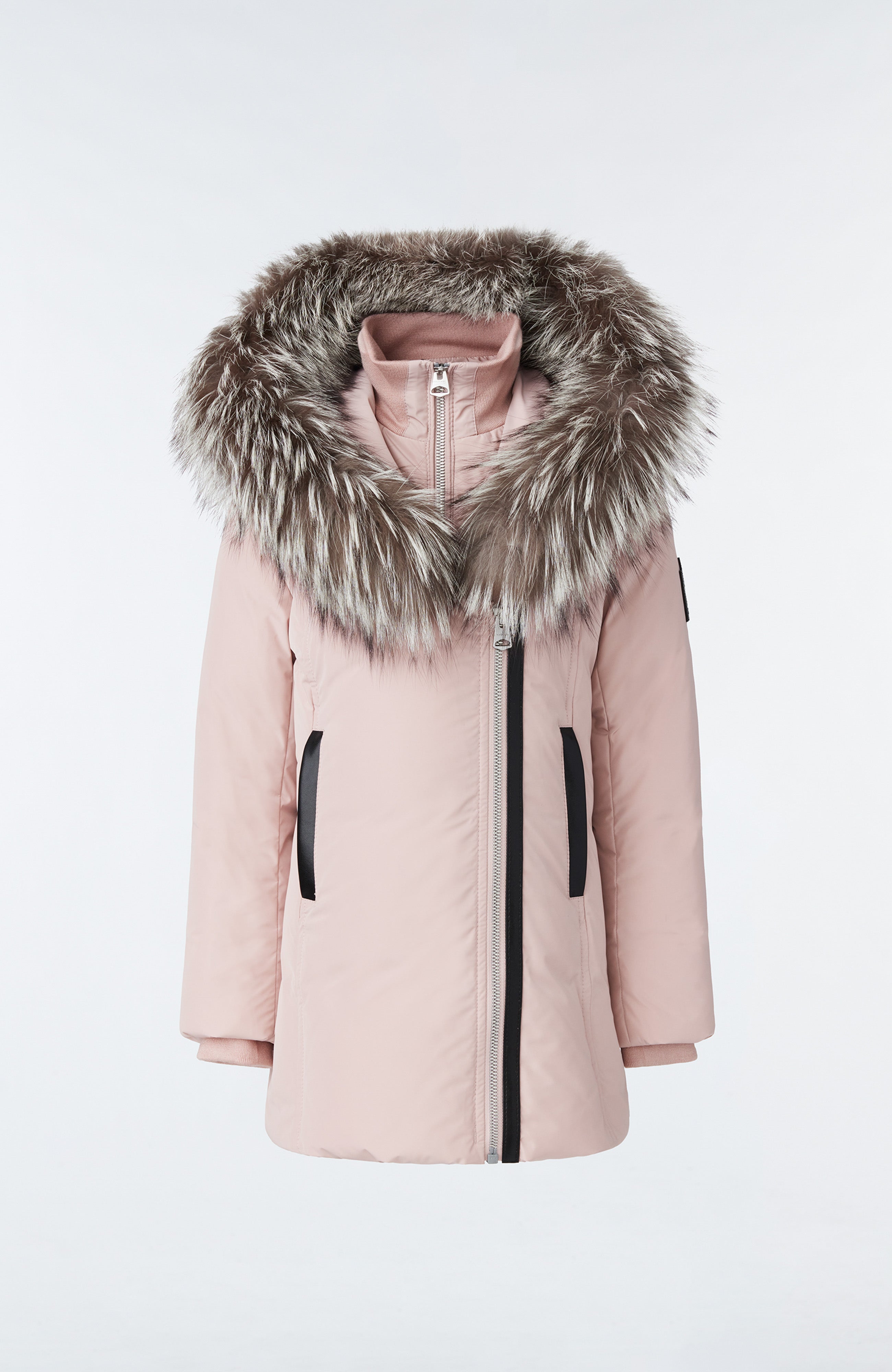 Girls Mackage Leelee Down Parka - Petal
