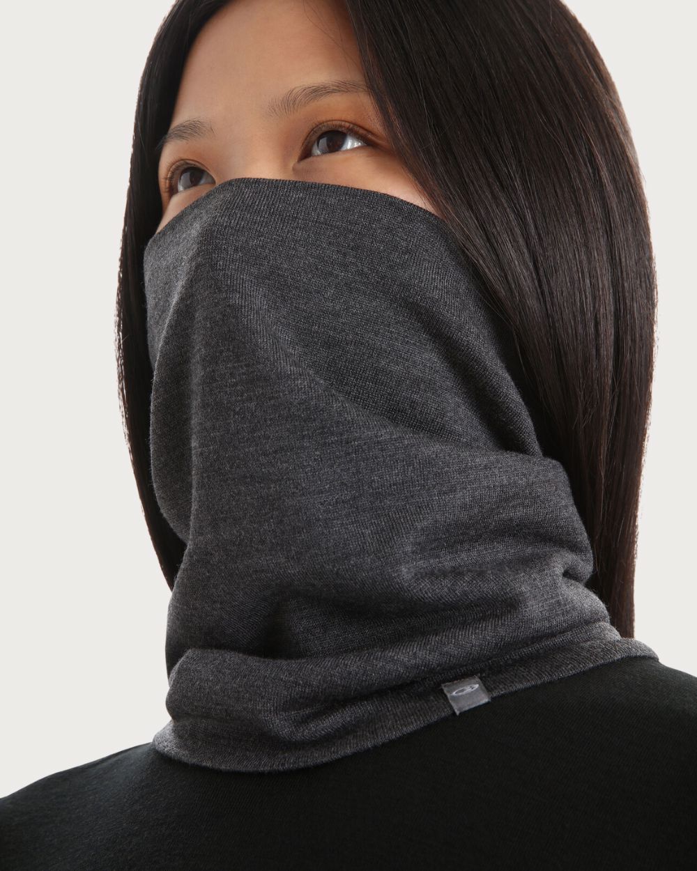 Adult Icebreaker Merino Apex Chute - Jet Heather Neckwarmers Icebreaker OSFA 