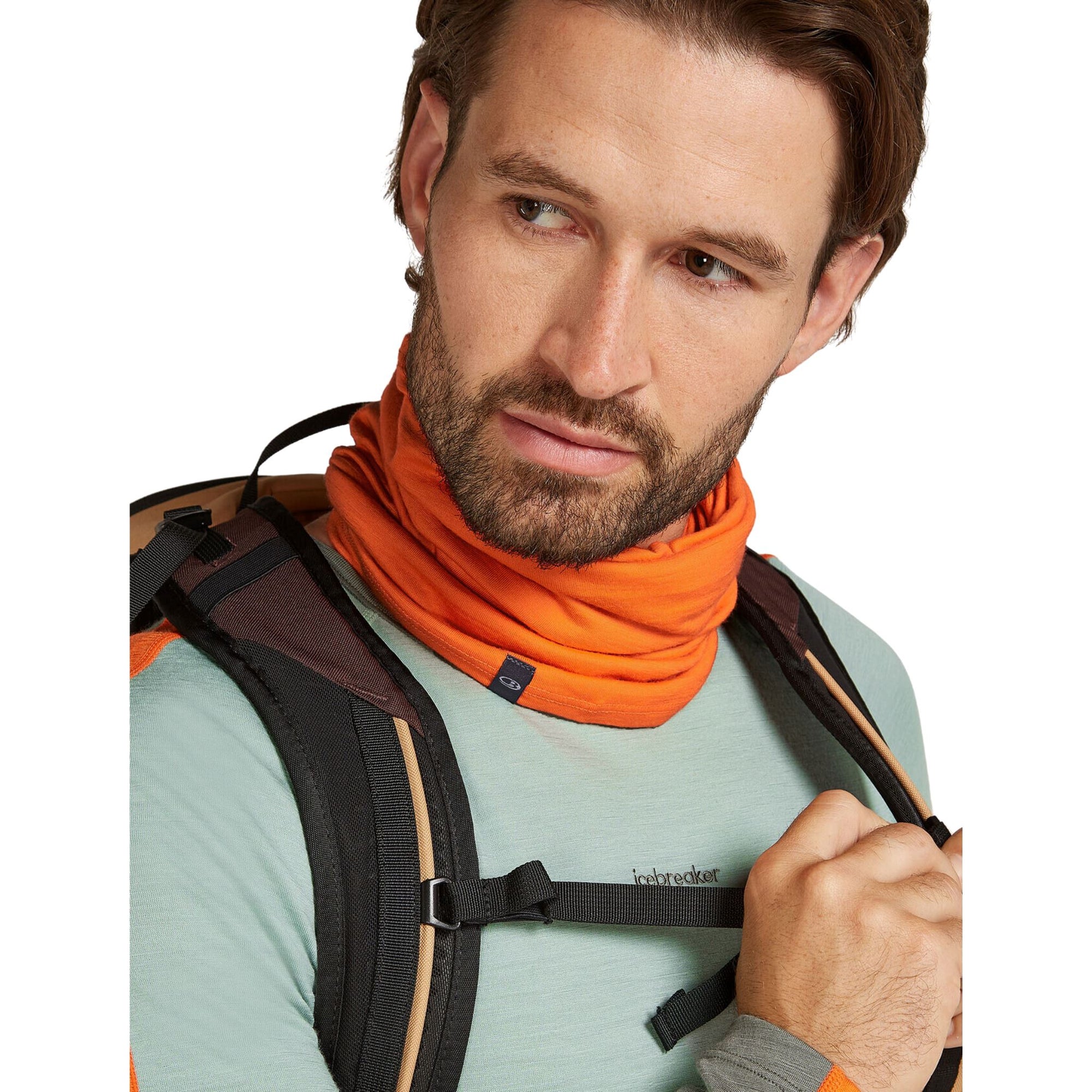 Adult Icebreaker Merino Flexi Chute Neck Warmer - Blaze