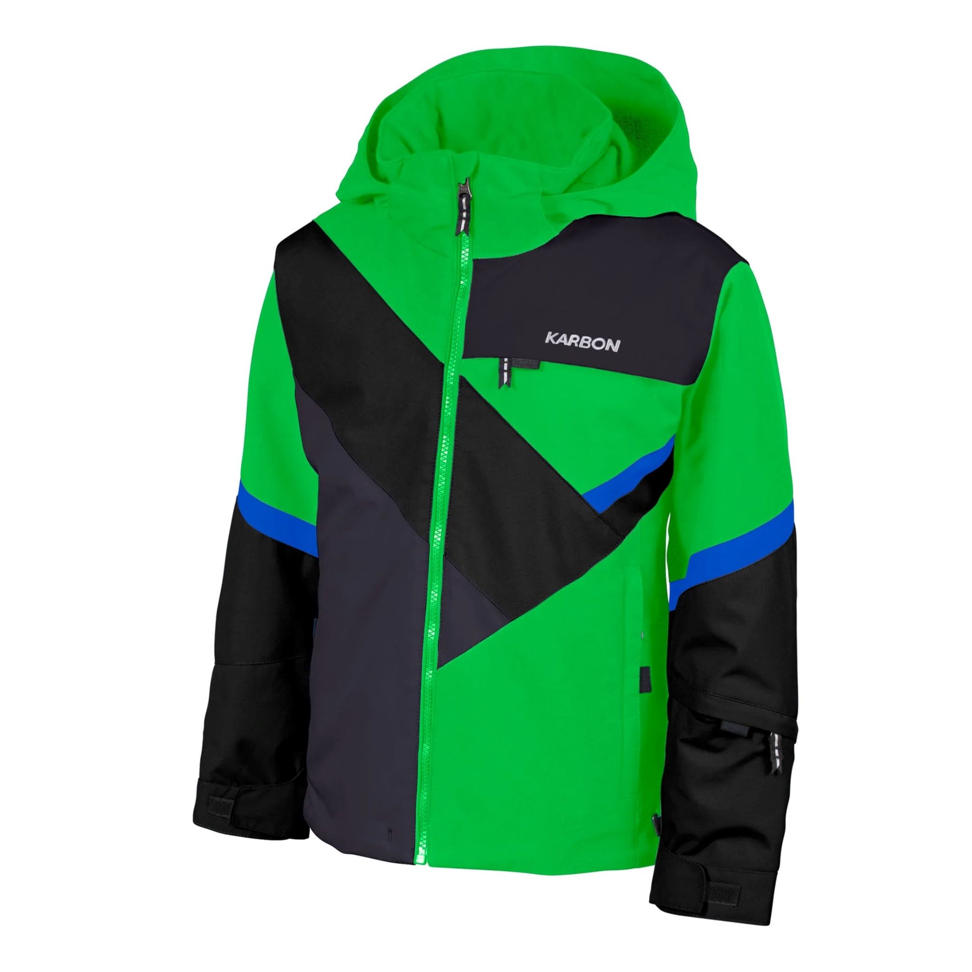 Boys Karbon Inertia Jacket - Electric Green Jackets Karbon 6 INTL / 8 AU 