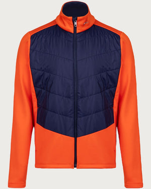 Boys Kjus Chase Midlayer Jacket - Kjus Orange/Atlanta Blue