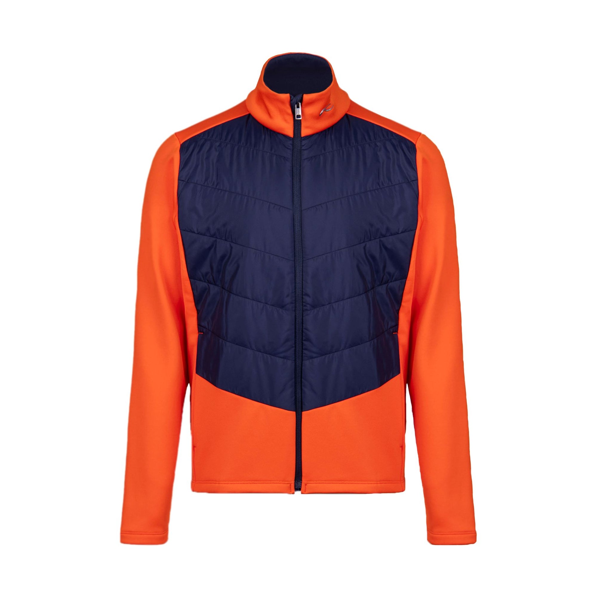 Boys Kjus Chase Midlayer Jacket - Kjus Orange/Atlanta Blue