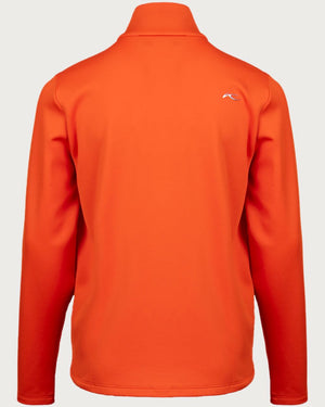 Boys Kjus Chase Midlayer Jacket - Kjus Orange/Atlanta Blue