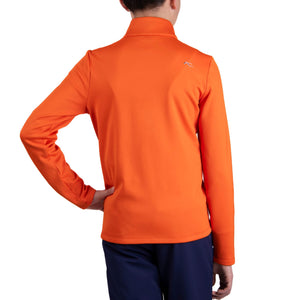 Boys Kjus Chase Midlayer Jacket - Kjus Orange/Atlanta Blue