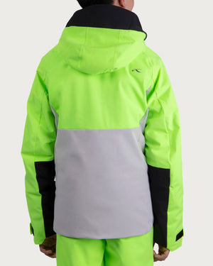 Boys Kjus Formula 2.0 Jacket - Limelight/Alloy Jackets Kjus 