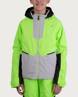 Boys Kjus Formula 2.0 Jacket - Limelight/Alloy