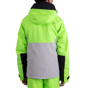 Boys Kjus Formula 2.0 Jacket - Limelight/Alloy