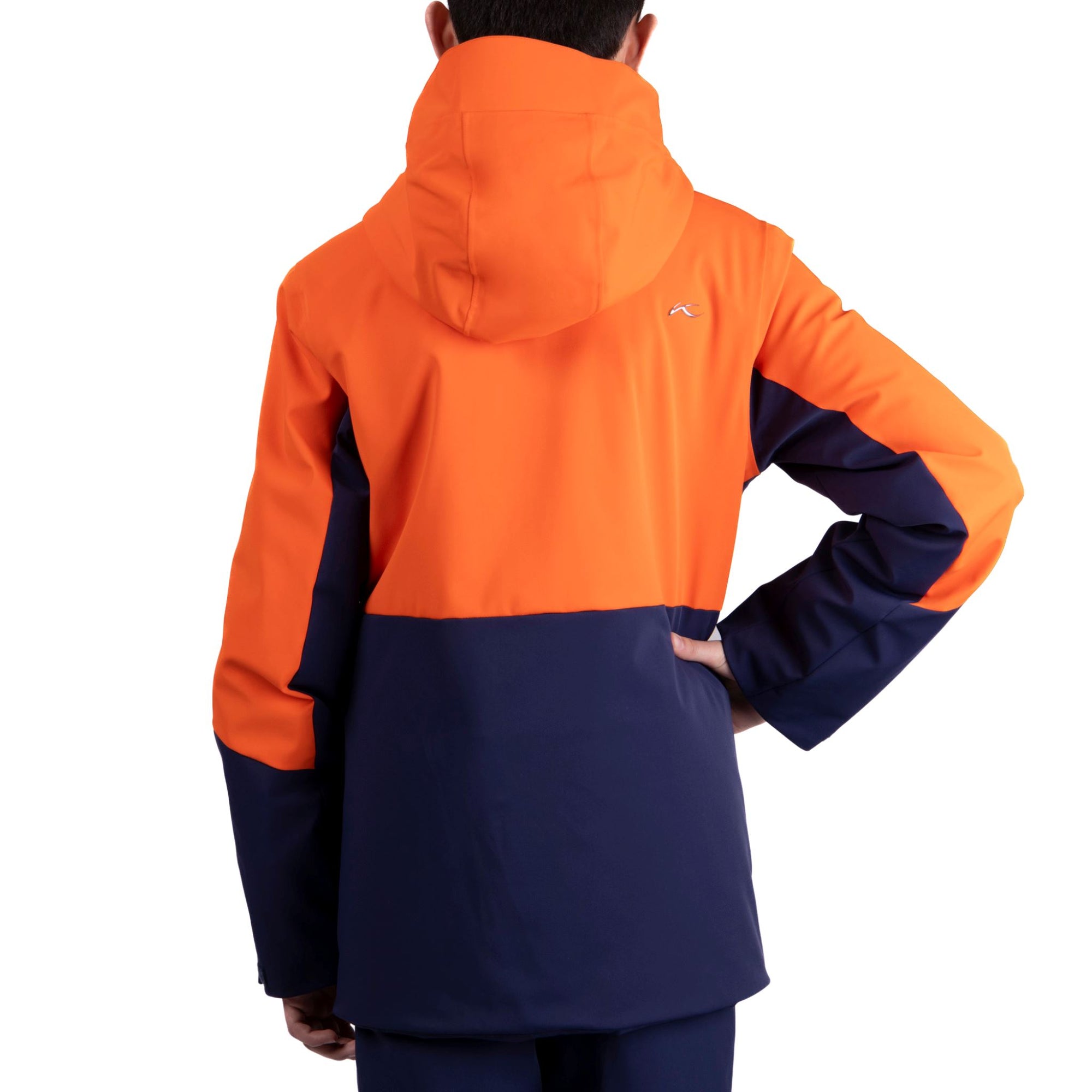 Boys Kjus Shred Jacket - Kjus Orange/Atlanta Blue