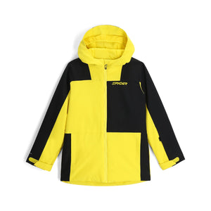 Boys Spyder Slash Jacket - Acid Yellow Jackets Spyder 