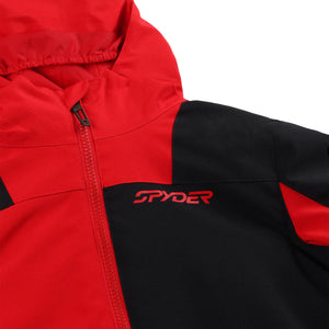 Boys Spyder Slash Jacket - Spyder Red Jackets Spyder 