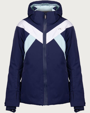 Girls Kjus Powder Jacket - Atlanta Blue / Mist Jackets Kjus 152 INTL / 10-12 AU 