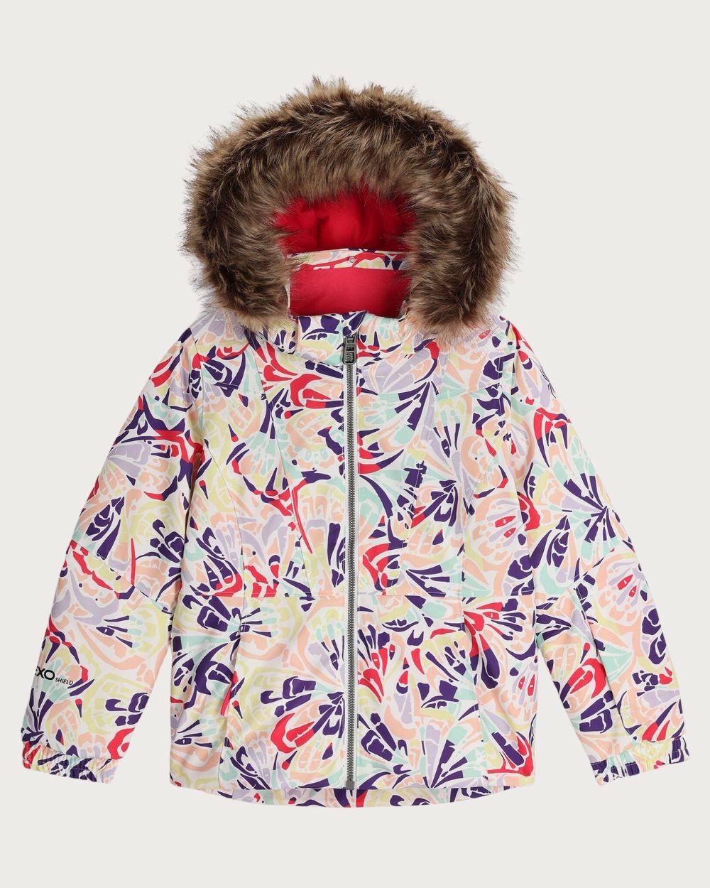 Girls Spyder Lola Jacket JR - Butterfly Multi Jackets Spyder 2 INTL / 2 AU 