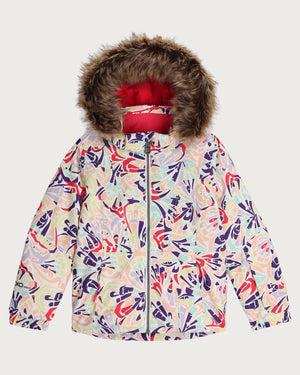 Girls Spyder Lola Jacket JR - Butterfly Multi Jackets Spyder 2 INTL / 2 AU 