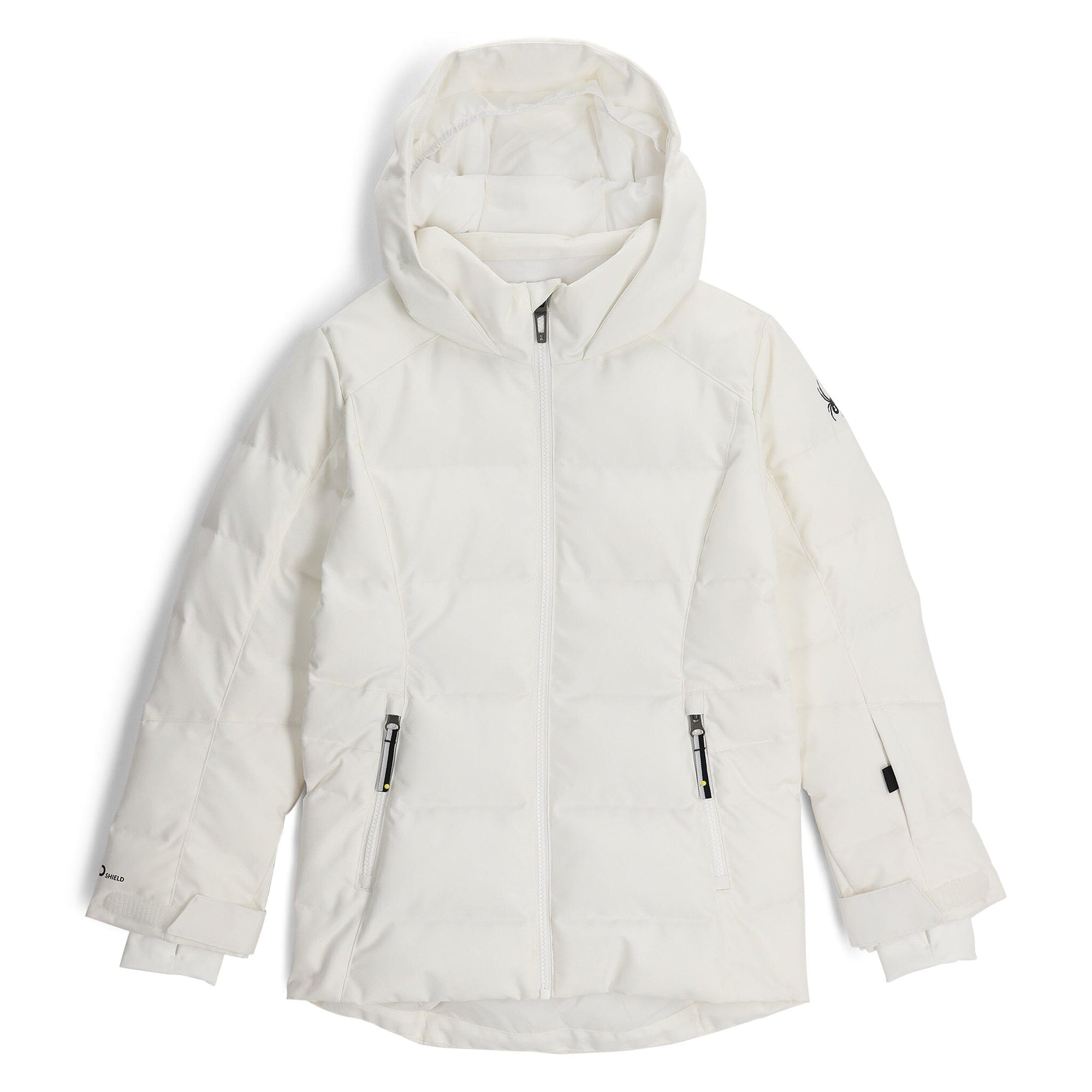 Girls Spyder Zadie Synthetic Down Jacket - White Jackets Spyder 