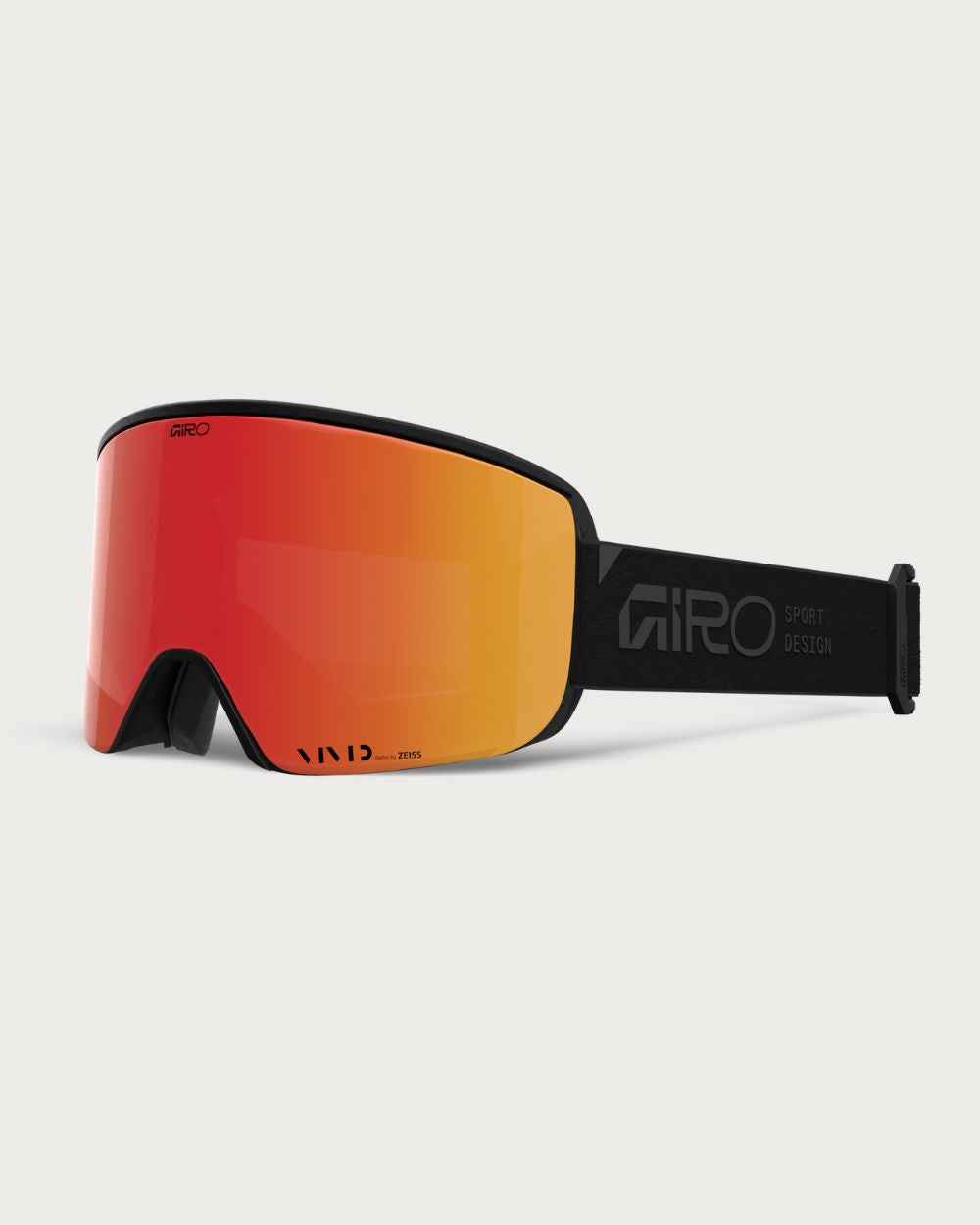 Giro Axis (Asian Fit) Goggles - Stacked Black Vivid Ember Goggles Giro 