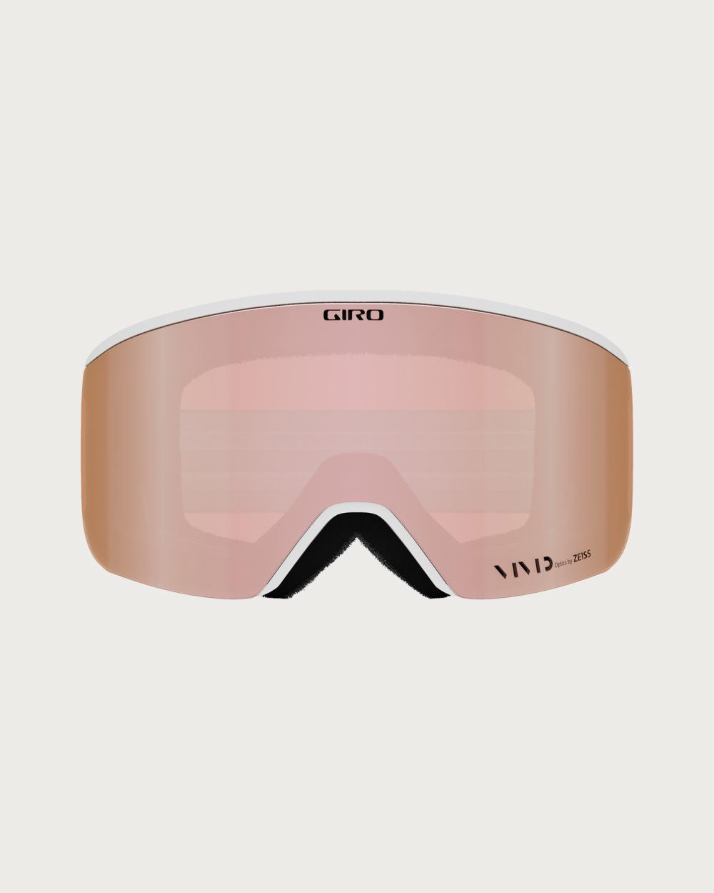 Giro Axis (Asian Fit) Goggles - Stacked White/ Rose Gold Goggles Giro 