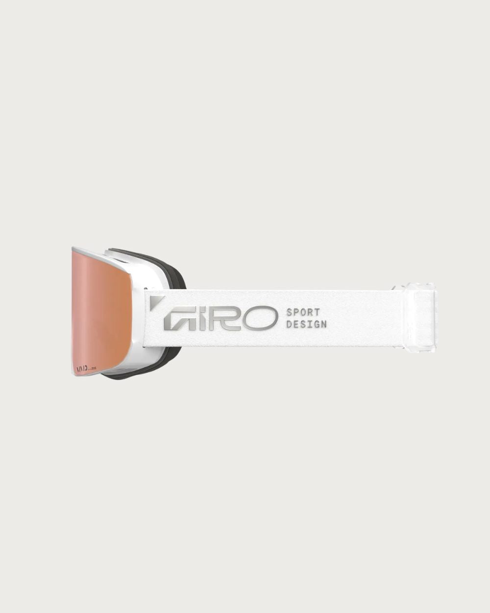Giro Axis (Medium Fit) Goggles - Stacked White/ Rose Gold Goggles Giro 