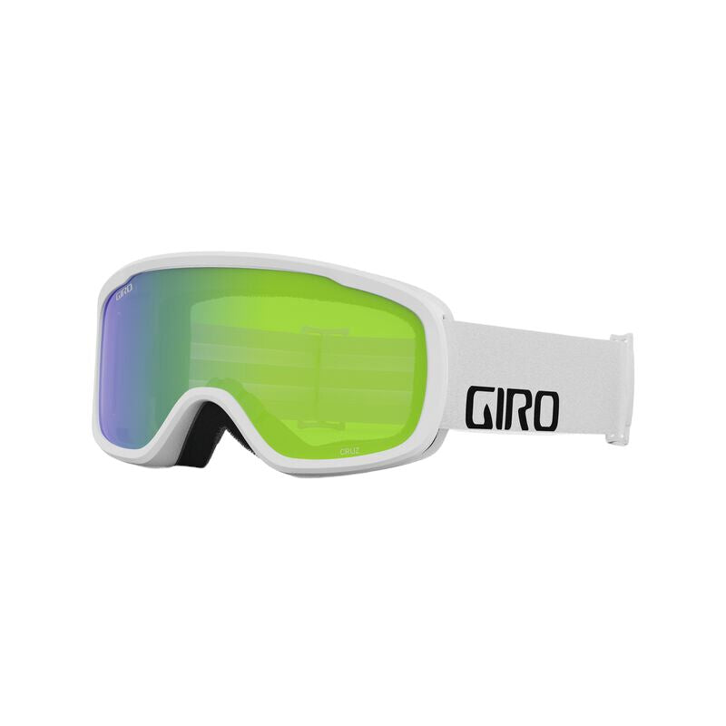 Giro Cruz (Asian Fit) Goggles - White Wordmark/ Loden Green Goggles Giro 