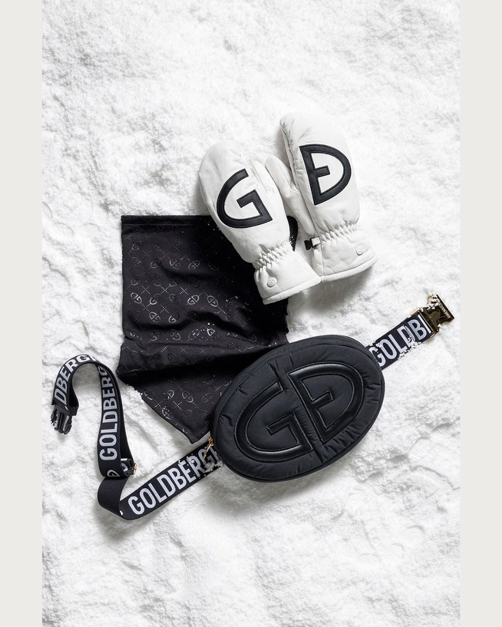 Goldbergh Bello Mitten - White Mittens Goldbergh 