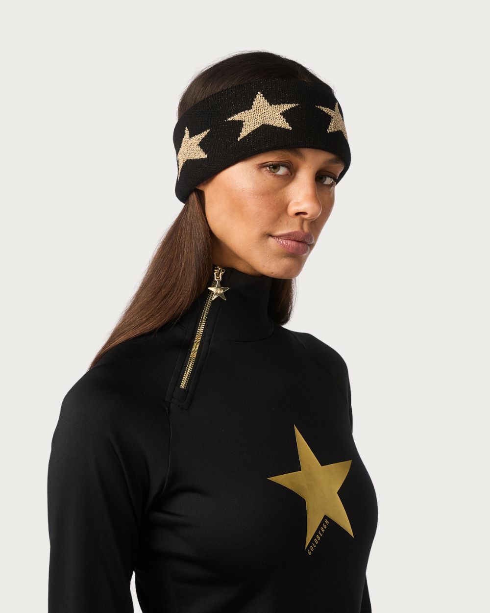 Goldbergh Cosmic Headband - Black/Gold Beanies Goldbergh 
