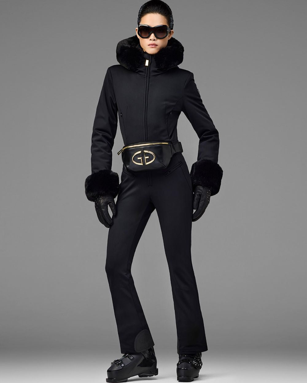 Goldbergh GOLD Gioia Fanny Pack - Black Accessories Goldbergh 