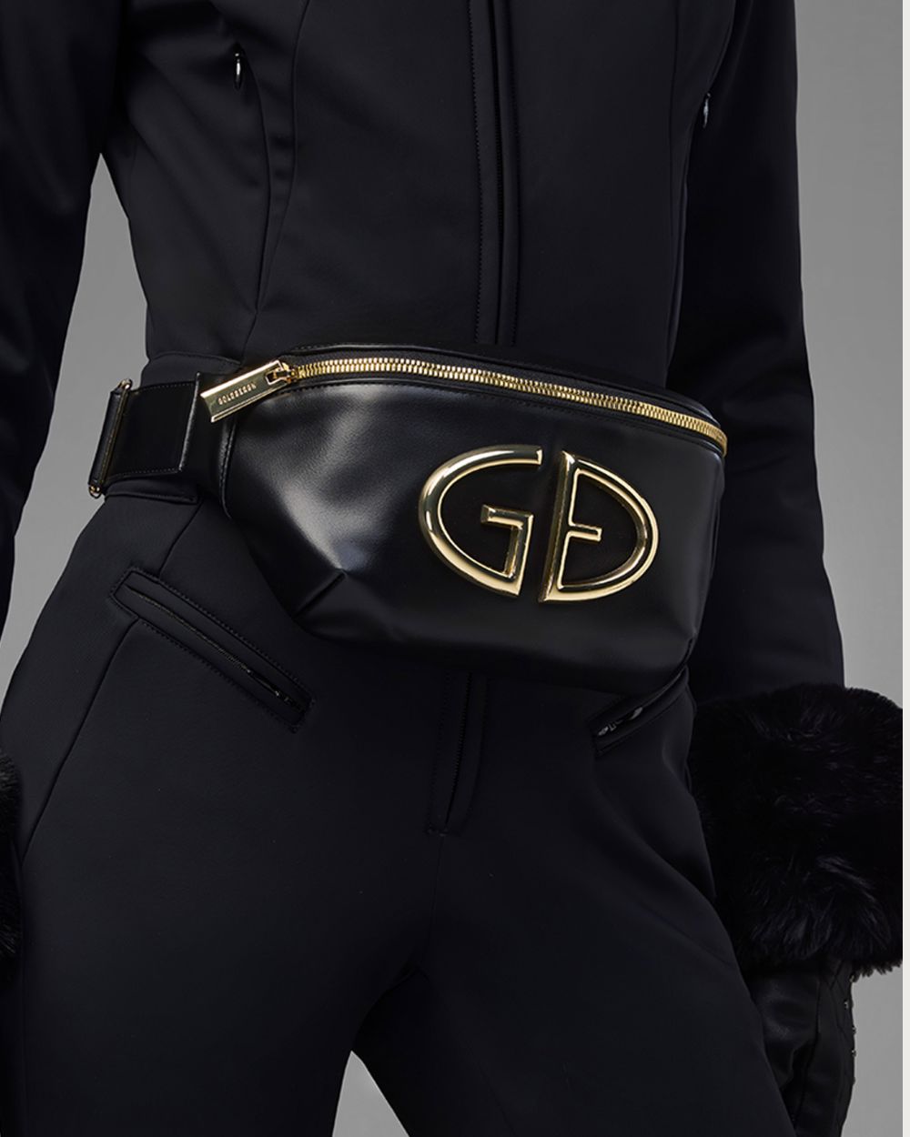 Goldbergh GOLD Gioia Fanny Pack - Black Accessories Goldbergh 
