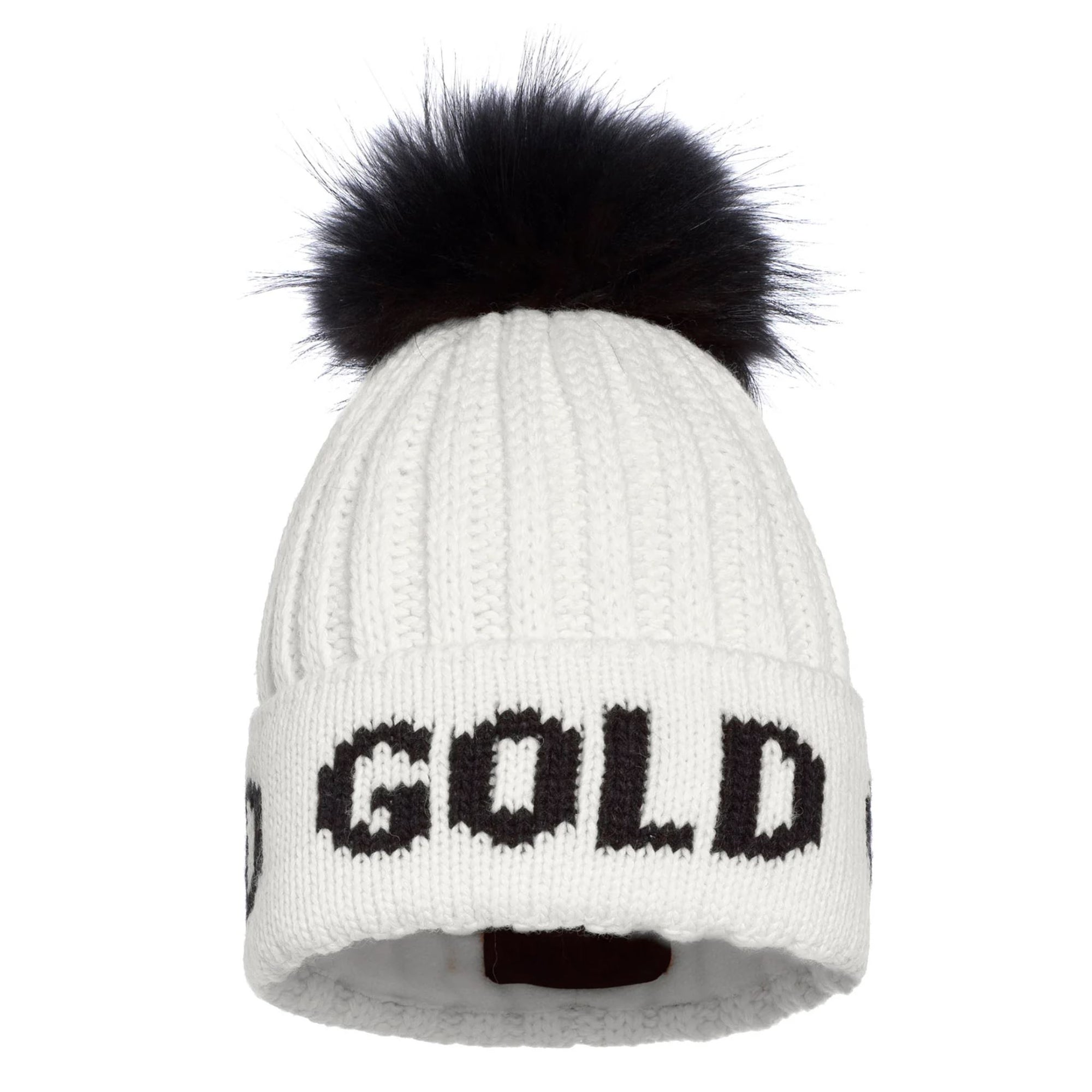 Goldbergh Hodd Beanie Faux Fur - White Beanies Goldbergh OSFA 