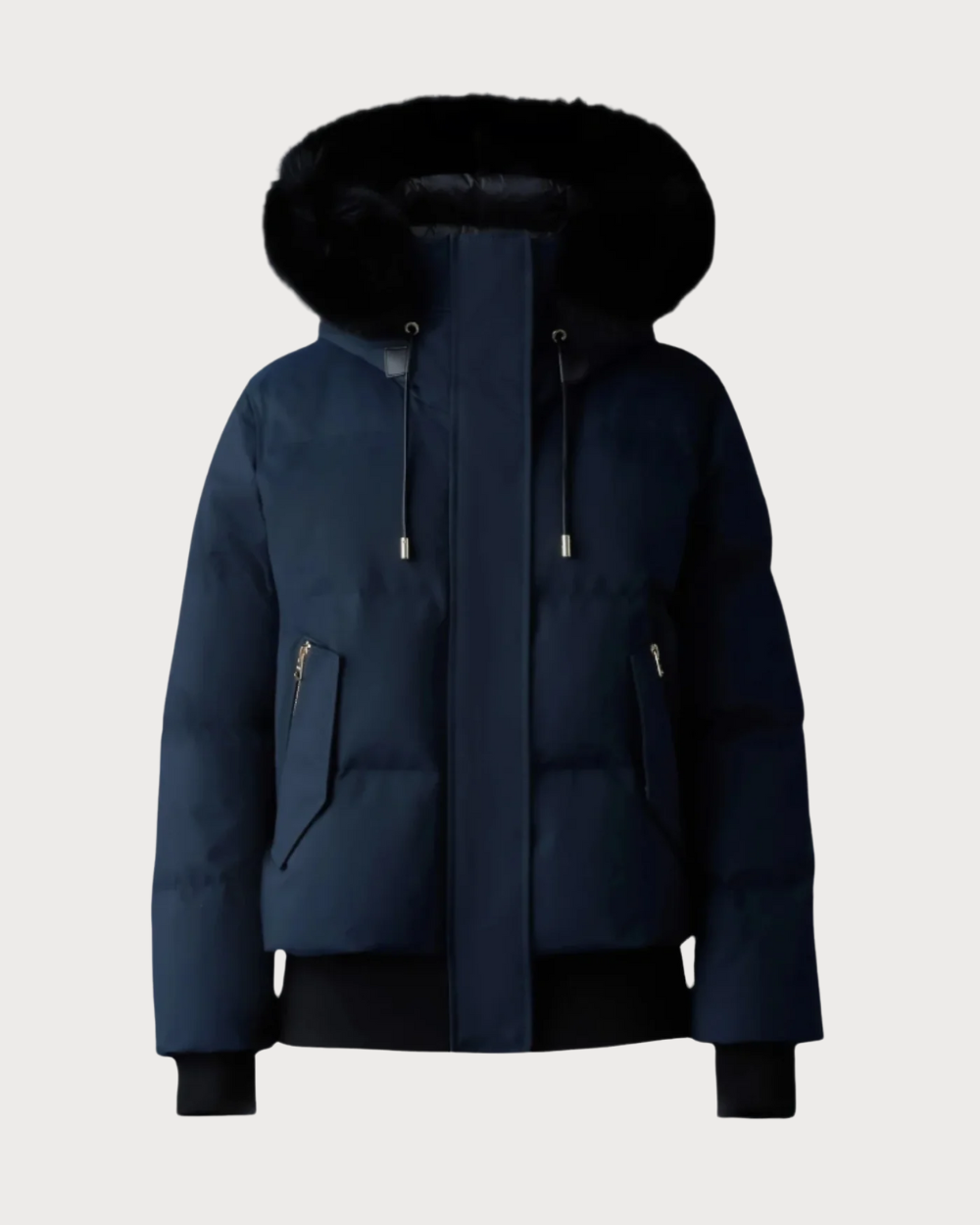 Womens Mackage Nefi-BX Down Jacket - Navy