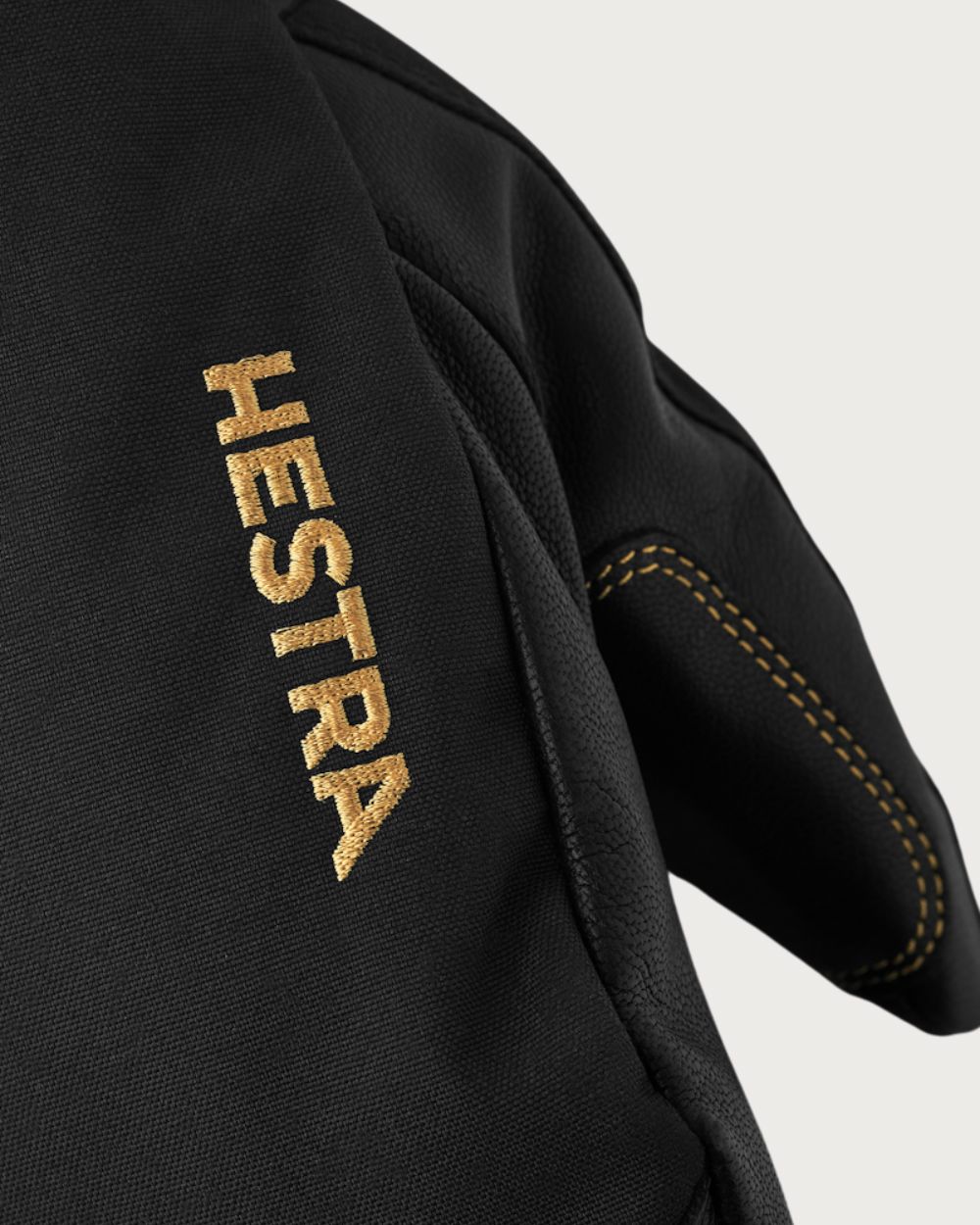 Hestra Army Leather Gore-Tex 3 Finger Mitten - Black / Black Mittens Hestra 