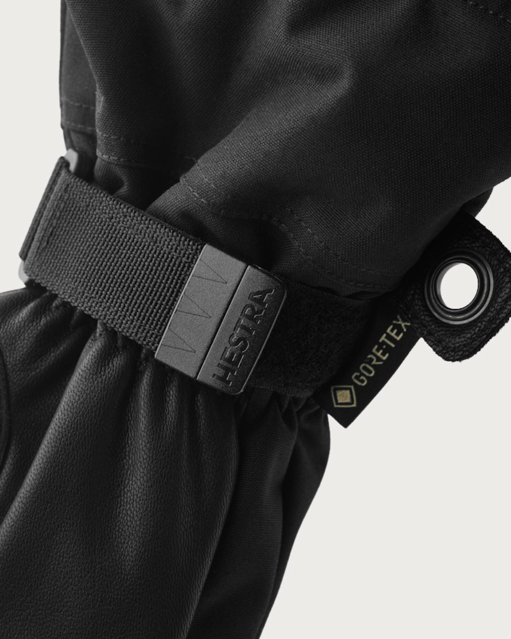 Hestra Army Leather Gore-Tex 3 Finger Mitten - Black / Black Mittens Hestra 