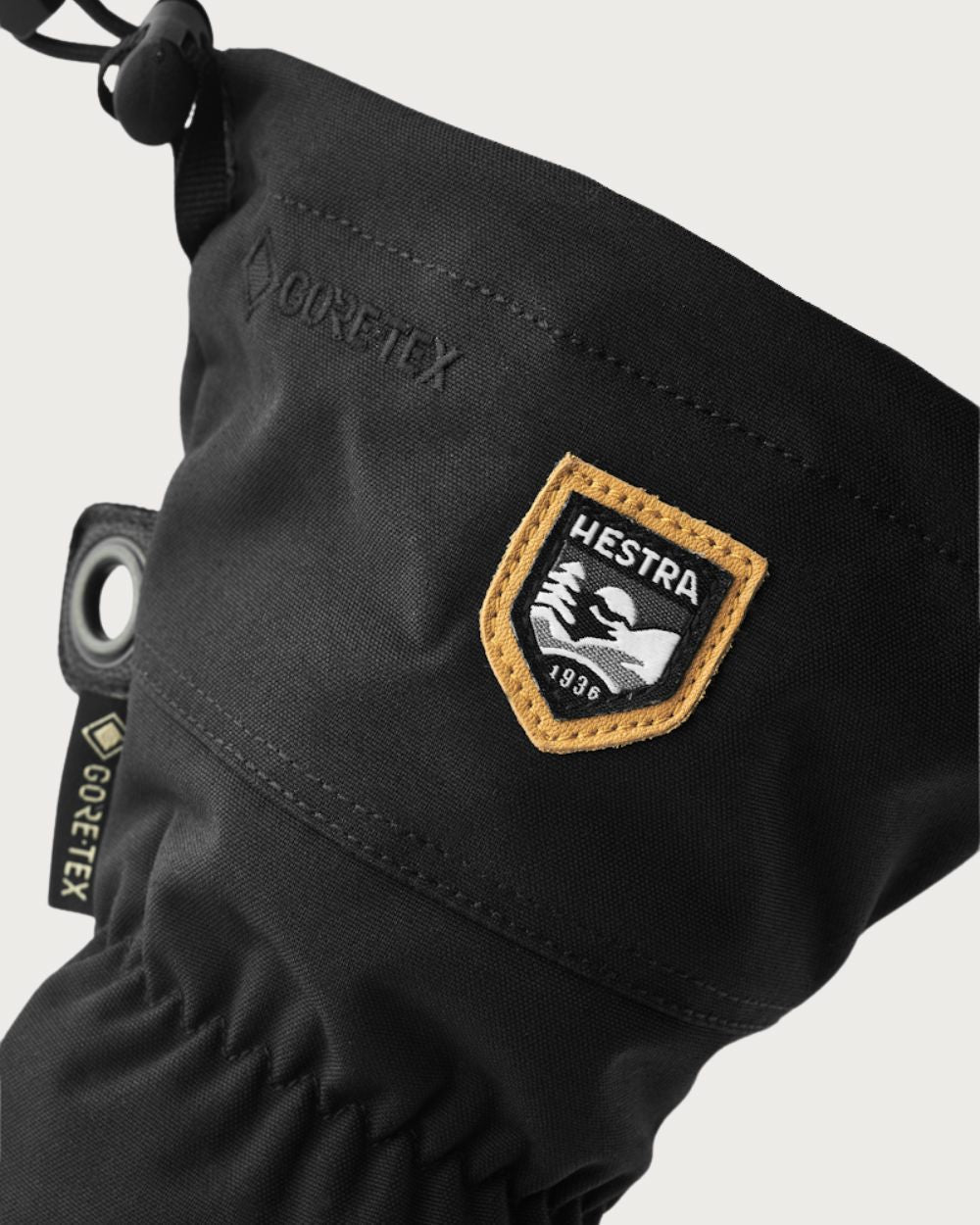 Hestra Army Leather Gore-Tex 3 Finger Mitten - Black / Black Mittens Hestra 