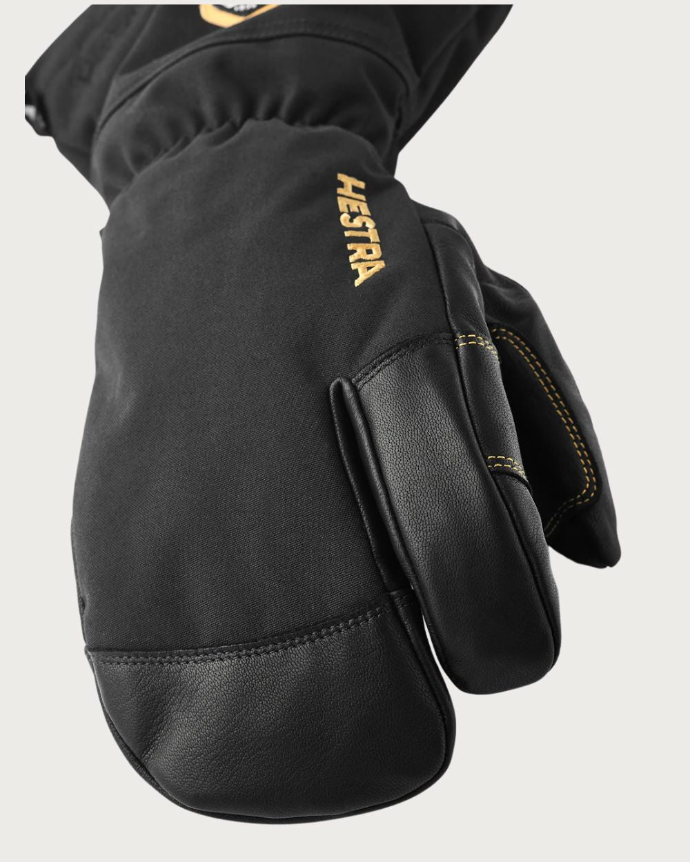 Hestra Army Leather Gore-Tex 3 Finger Mitten - Black Mittens Hestra 