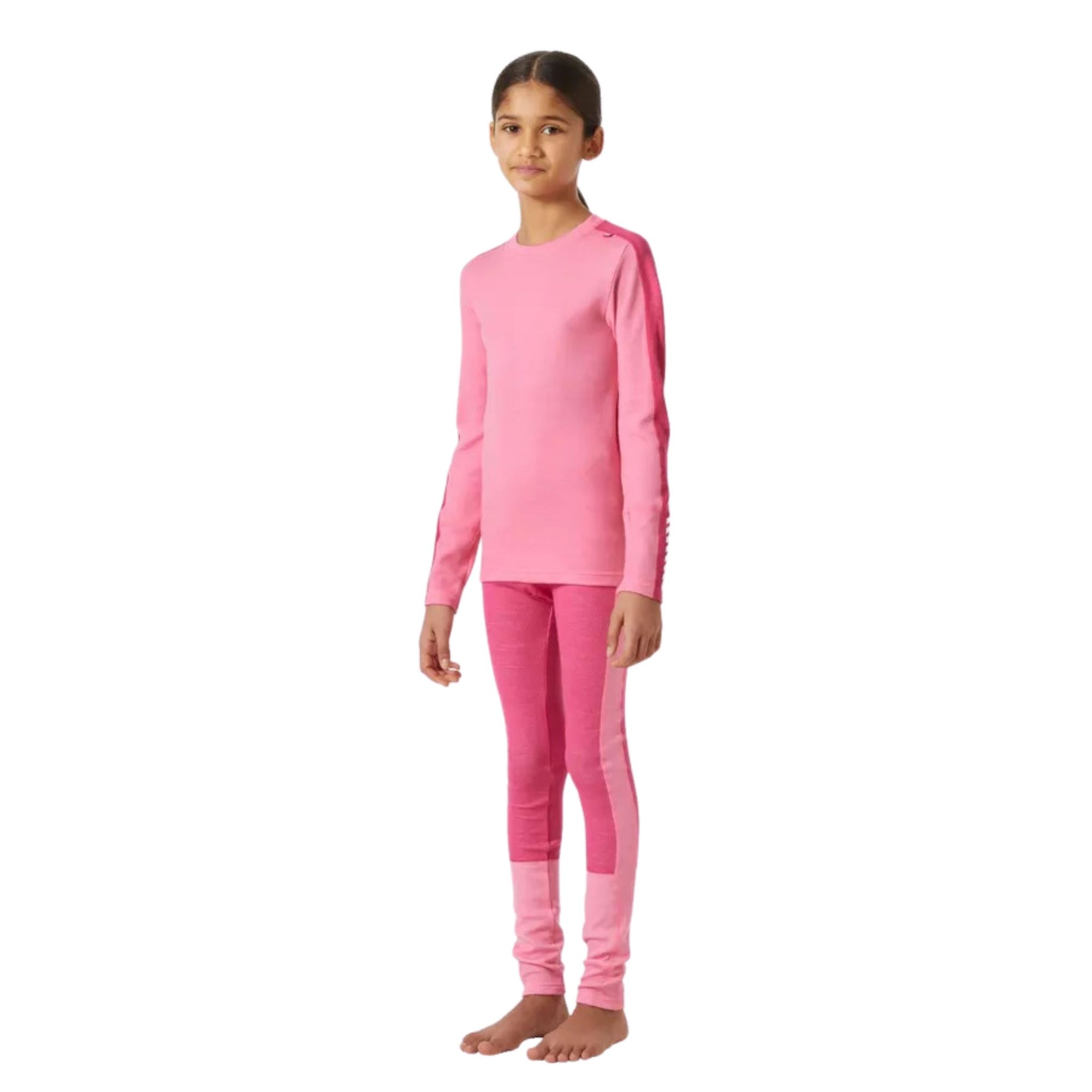 Kids Helly Hansen JR Lifa Merino Midweight Set - Sugar Pink