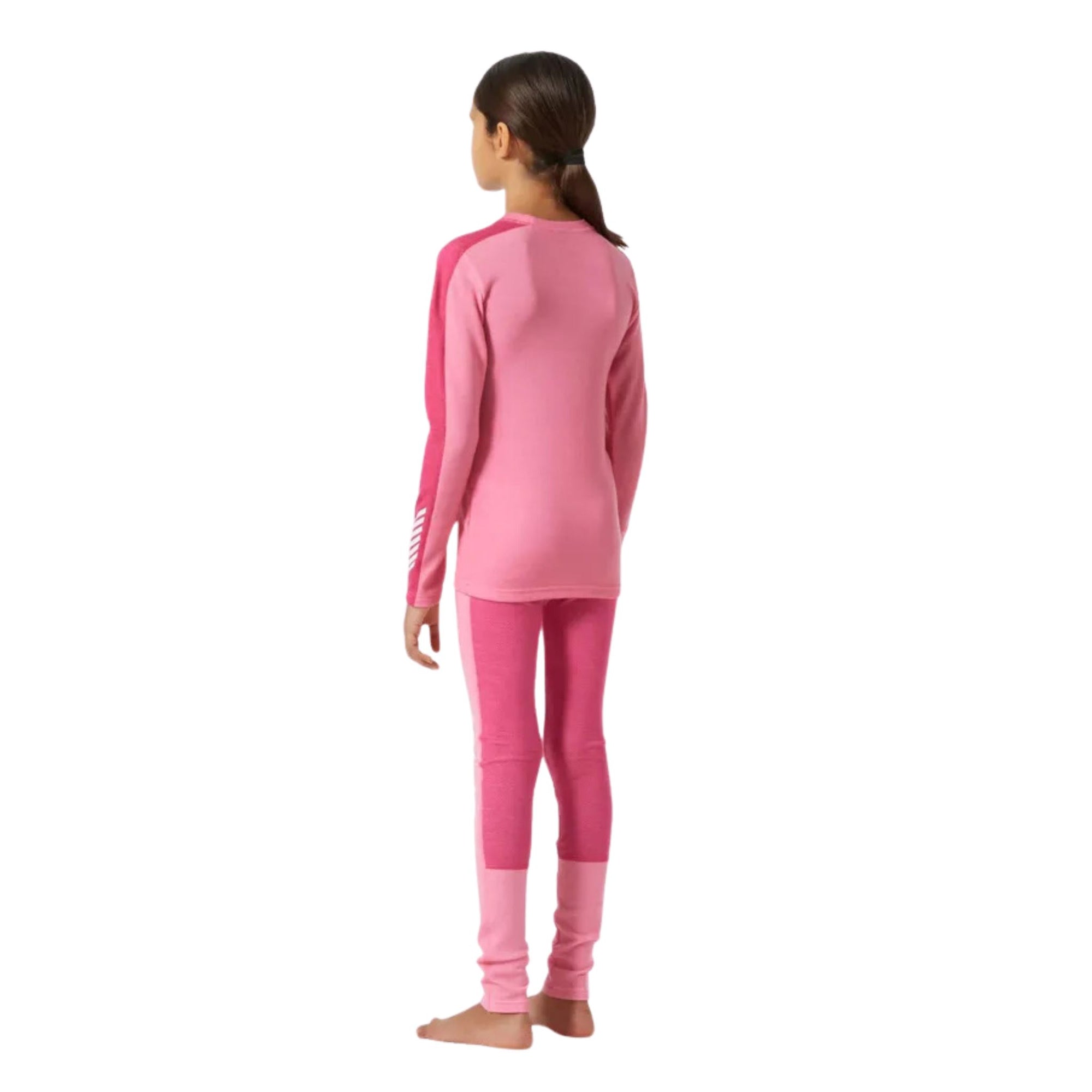 Kids Helly Hansen JR Lifa Merino Midweight Set - Sugar Pink