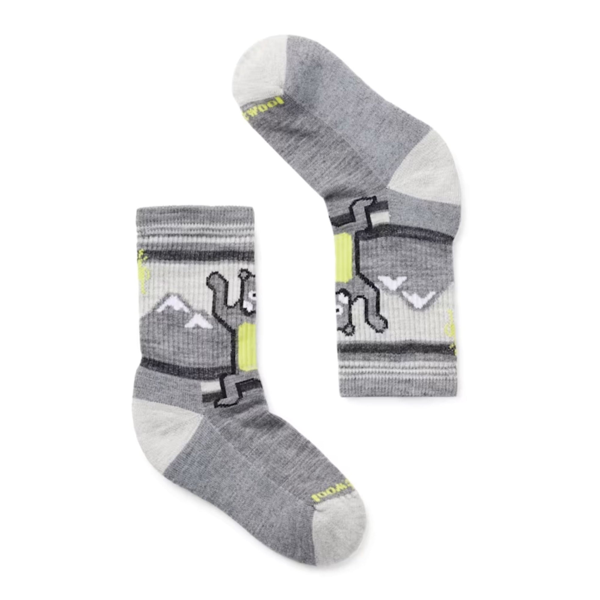 Kids' Hiking Crew Socks - Bear Medium Gray Socks Smartwool 