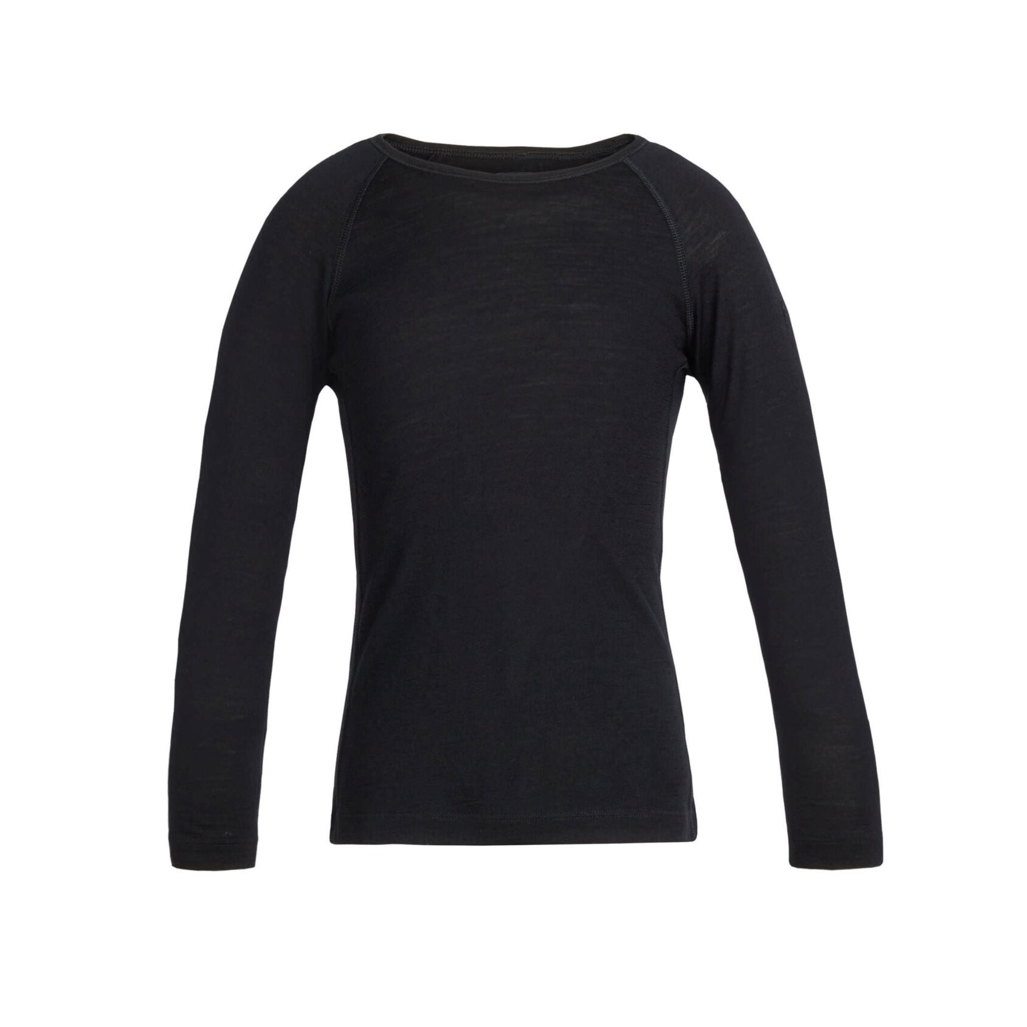 Kids Icebreaker Merino 200 Oasis Thermal Long Sleeve Crewe - Black Thermals Icebreaker 
